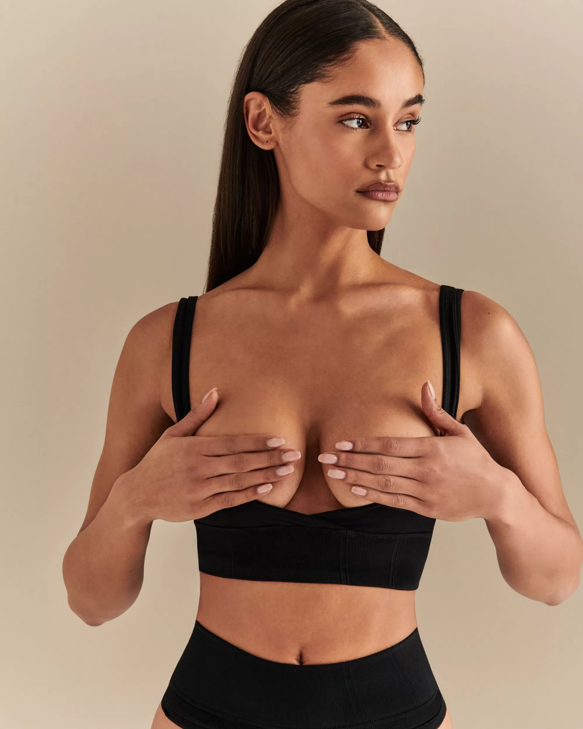 LIVY BRALETTE CHROME< Triangles & Bralettes