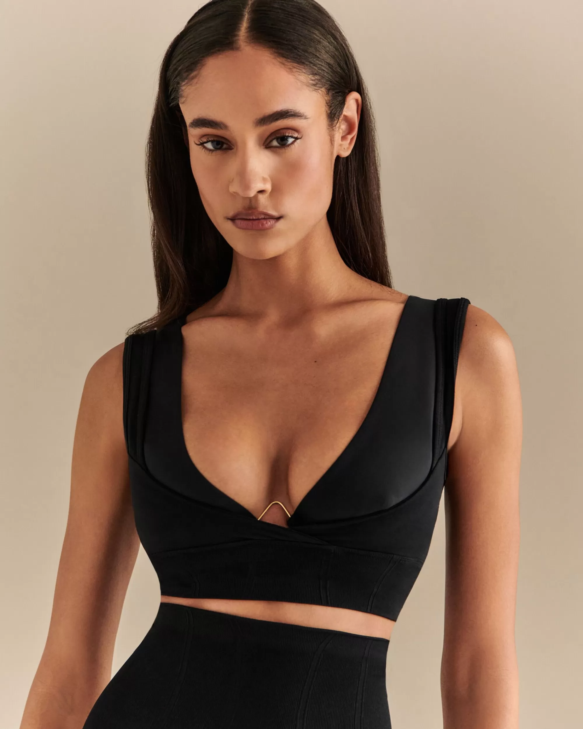LIVY BRALETTE CHROME< Triangles & Bralettes