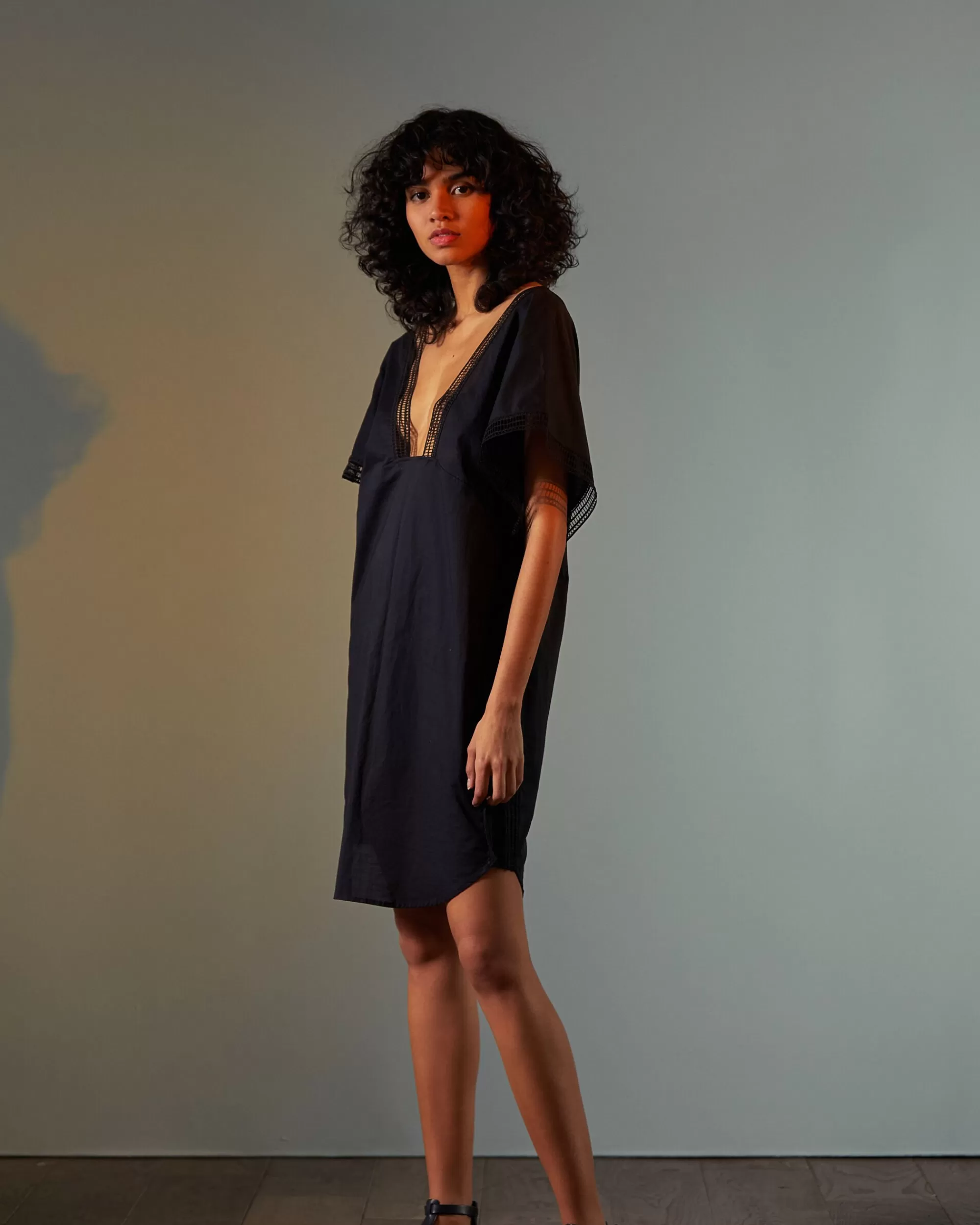 LIVY ROBE BRENTWOOD STONE< Robes